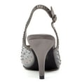 thumbnail image 3 of Lady Couture Lola Embellished Pointed Toe Slingback Pump, Pewter, 12, 3 of 4