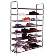 thumbnail image 2 of Topcobe 8 Layers Shoe Rack Organizer, Ultra Large Capacity Shoe Rack, Shoe Organizer Storage Cabinet Non-woven Fabrics & Steel Dark Brown, 2 of 3