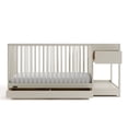 thumbnail image 3 of Graco Teddi 5-in-1 Convertible Baby Crib and Changer with Drawer, Frosted Oat, 3 of 9