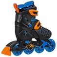 thumbnail image 2 of Patines en línea Roller Derby Tracer ajustables para niños, negro/azul/naranja, 2 of 5