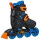 thumbnail image 2 of Patines en línea Roller Derby Tracer ajustables para niños, negro/azul/naranja, 2 of 5