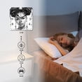 thumbnail image 4 of 12 Inch Wall Clock Battery Operated Silent Clock Decorative for Office, Kitchen, Outdoor, Living Room，Black Woman with Curls Exquisite, 4 of 4