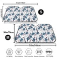 thumbnail image 3 of Haiem Lilies Flowers Car Windshield Sun Shade - Blocks UV Rays Sun Visor Protector, Sunshade to Keep Your Vehicle Cool, Universal Fit SUV Van Sedan-Medium, 3 of 7