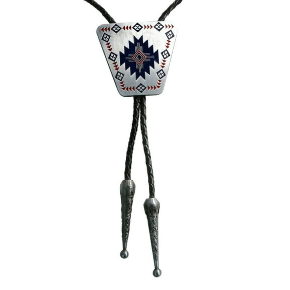 Segolike Bolo Tie Rodeo Cowboy Leather Western Necklace Costume Accessories for Men and Women