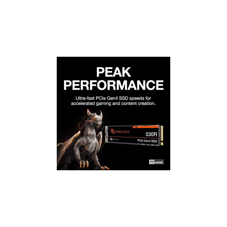 内蔵型SSD Seagate FireCuda 530 4TB NVMe M.2 SSD Seagate - FireCuda 530R 4TB Internal SSD PCIe Gen 4 x4 NVMe with