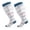 v#150White838, variant on Rggeeun Socks for Women Plus Size Compression Socks Wide Calf Womens Socks Graphic Stretch Comfort Socks Fall Winter Everyday Wear Leisure,Blue,4XL