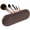 Coffee, variant on LESYAO Travel Makeup Brush Holder, Silicone Make up Brush Organizer Bag, Zipper Anti-Fall Out Makeup Brush Pouch for Daily, Work or Gift Giving - Khaki