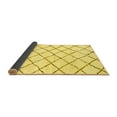 thumbnail image 2 of Ahgly Company Indoor Square Solid Yellow Modern Area Rugs, 4' Square, 2 of 4