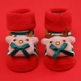 thumbnail image 2 of 3D Christmas Cartoon Cotton Baby Socks Unisex Infant Toddler Terry Socks With Non Skid Socks For 0-12M, 2 of 7