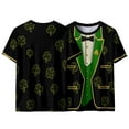 thumbnail image 5 of Fewfanhot Womens Clothing Unisex Funny Holiday Tuxedo St Patrick's day T-Shirts Graphic Short Sleeve Novelty Party Top, 5 of 8
