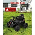 thumbnail image 7 of Garvee 24V Kids Electric Vehicle with Parental Controls – 6MPH 200W 4x4 Ride-On Truck, Adjustable Seat, Music, and Off-Road Capability for Boys and Girls Ages 3 and Up,Black, 7 of 7