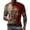 Watermelon Red, variant on Men's Halloween Letter Print Casual Short Sleeve Graphic Tee Round Neck T Shirt For Street Fashion And Daily Wear