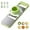 1PCS, variant on Martivex 6-in-1 Mandoline Vegetable Food Slicer | Kitchen Multi-Function Spiral Cutter and Dicer - Stainless Steel Blades with Handheld Container for Veggie Potato Onion Butter Carrot (1PCS)