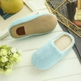 thumbnail image 2 of Eleanos Women Men Anti-Slip Warm Fleece Home Slippers Sandals Unisex Indoor House Shoes, 2 of 6
