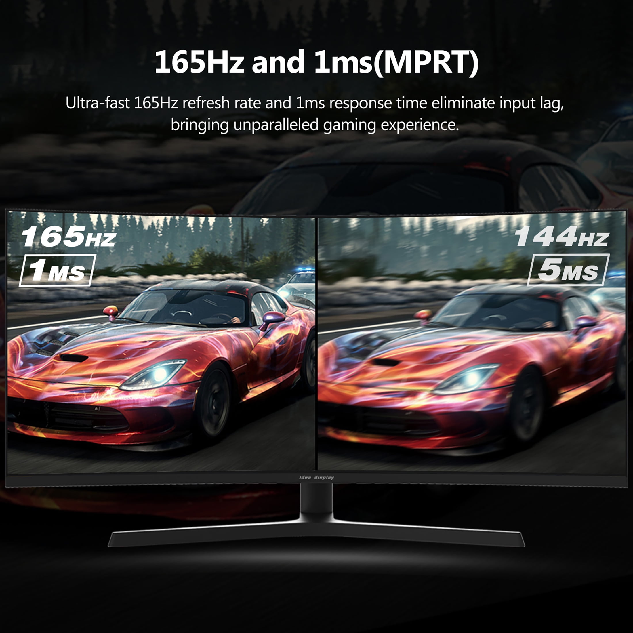 VA Curved Gaming Monitor 34-inch 165Hz 1440P 1500R 2K, WQHD 21:9 3440X1440, HDMI USB 2xDisplayport, Frameless Freesync HDR, PIP&PBP LED Backlight G34W idea display - Walmart.com