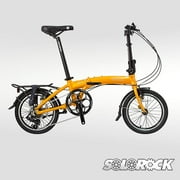 Dash - SOLOROCK 16" 8 Speed Aluminum Folding Bike, Disc Brake - Orange