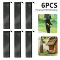 thumbnail image 3 of RELAX 6 Pack Wild Bird Food Finch Sock Feeder Kits- 6pcs 3.9" x 15.7" Thistle Sacks in Black for Wildlife Goldfinch Feeding, 3 of 11
