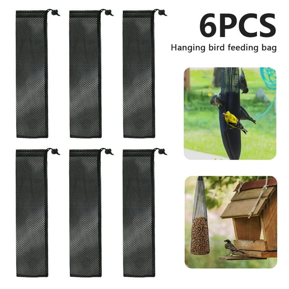 Fznkrag 6 Pack Wild Bird Food Finch Feeder Kits Thistle Seed in Food Grade Foldable Funnels in Grey Wild Bird Food Supply Tools