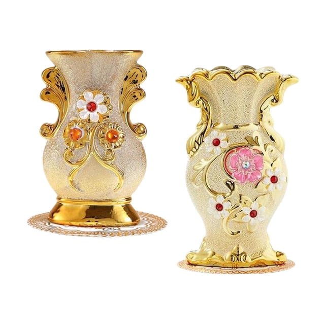 Juego de 2 Elegantes Floreros para Mesa de Centro, Ideal para Decorar tu Sala de Estar