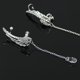 thumbnail image 5 of HomeKingdee Angel Wing Crystal Drop Dangle Ear Clip Cuff - Silver-Plated Alloy Rhinestone Earrings for Women Fashion Jewelry Gift, 5 of 8