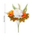 thumbnail image 3 of XIA0LE 1 Bundles Fall Flowers Artificial Sunflowers Maple Leaf Bouquet, Faux Sunflowers With Fall Chrysanthemums Flower Arrangements For Home Decoration Cemetery Grave Fall Decor Thanksgiving, 3 of 6