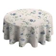 thumbnail image 4 of Pioneer Flower Floral Print Pattern Round Tablecloth 60"x60",Wrinkle Wipeable Table Cloth for Kitchen Dining Room Picnic Patio Party, 4 of 6
