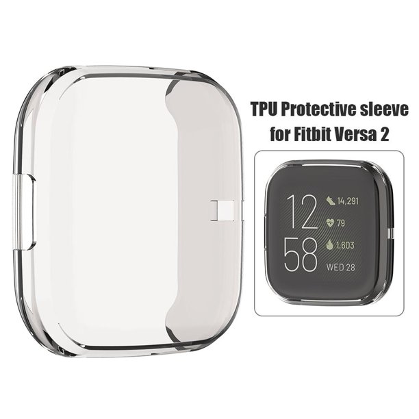 Smart Watch Case TPU Pantalla completa Shell Cover para Fitbit Versa 2 (gris)
