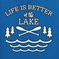 thumbnail image 4 of Wild Bobby, Life Is Better At The Lake, Women Graphic Tee, Royal, Large, 4 of 4