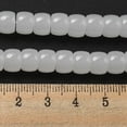 thumbnail image 3 of 20Strand Imitation Jade Glass Beads Strands Barrel WhiteSmoke 8x6mm Hole: 1.6mm about 61~62pcs/strand 14.84''~15.16''(37.7~38.5cm), 3 of 4