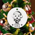 thumbnail image 6 of Customized Bichon Frise Ornament Xmas Tree 2025, Personalized Bichon Frise Pencil Drawing Name & Year Ornament, Bichon Frise with Santa Hat Ornament, Gifts for Bichon Frise Lovers j5ETVc, 6 of 6