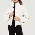thumbnail image 2 of TJAZFJPA Black Cropped Jacket Leisure Imitation Leather Padded Jacket Jacket Coat Fringe Jacket Winter Jacket, 2 of 4