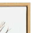 thumbnail image 3 of Kate and Laurel Sylvie Peacock Feather Natural Framed Canvas Wall Art by Simon Te Tai, 18x24 Natural, 3 of 5