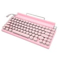thumbnail image 4 of Mechanical Keyboard with Knob Control, Round Keycaps, Blue Switch - Triple Modes, Widely Compatible, Multifunctional, Ergonomic, 4 of 7