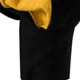 thumbnail image 6 of Mens T-shirts Men's Casual Loose Fit Stand Collar Shirt With Tie Detail Color Block Design For Daily Wear Comfortable Non Stretch Fabric All Season Mod Bod Tops Long Sleeve Shirt Men Yellow XL, 6 of 6