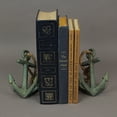 thumbnail image 4 of Zeckos Verdigris Cast Iron Ship Anchor Bookends Home Decor Set of 2, 4 of 9