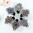 thumbnail image 2 of Women Accessories Rhinestone Hairpin Flower Shape Styling Tools Hair Clips, 2 of 2