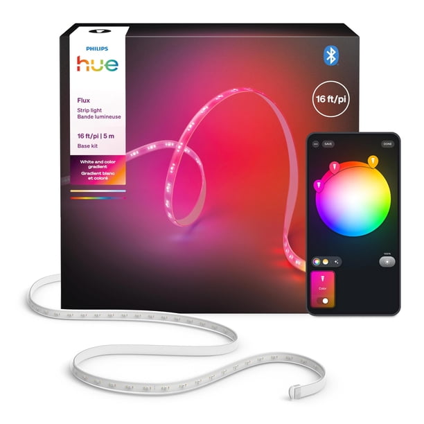 Tira de luz LED Philips Hue Flux de 5 m, 3000 lm, RGBWW, app