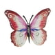 thumbnail image 4 of Esculturas de pared de metal con diseño de mariposas 3D para exhibir obras de arte en exteriores. Rojo, 4 of 9