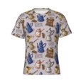 thumbnail image 3 of Naloa Antique Vintage Teapot Coffee Grinder Men's T-Shirt Sport T-shirt Men's Basic Tee Casual Men's Shirt, Round Neck, Short Sleeves - XX-Large, 3 of 5