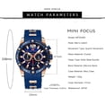thumbnail image 6 of Men Watches Unique Casual Wrist Watches (Chronograph/Waterproof/Luminous/Calendar/24 Hours) Silicon Band Fashion Watches for Men, 6 of 6