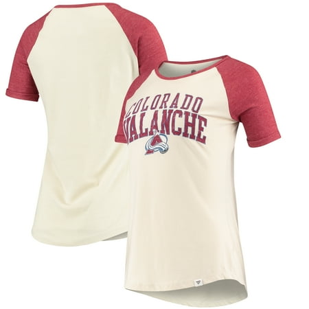 Colorado Avalanche Fanatics Branded Women's True Classics Raglan T-Shirt - Cream