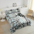 thumbnail image 5 of Garden Windmill Bedding Set Rustic Retro Farm House Quilt,Country Vintage Barn Door Comforter Set Queen,Cottage Lodge Cabin Duvet Insert Winnower Wooden Plank Farmhouse Decor, 5 of 5