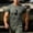 #0391-Army Green, variant on Ceisia Men Tactical Patch Detail Crew Neck Short Sleeve T Shirt Side Pocket Utility Outdoor Casual Top Black M Gift