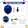 thumbnail image 2 of Yanonmyfd 100 Pack 12 inch Navy Blue Latex Balloons - Round Dark Blue Balloons for Birthday Party, Graduation, Wedding, Anniversary, Baby Shower Decorations,Navy Blue, 2 of 24