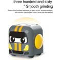 thumbnail image 3 of Cube Fidget Toy, Cute Fang-Bao Gyro-Inertia Rotation Sensory Fidget Toy, Fingertip Gliding Q Car Fidgets, Fun Cartoon Cube Gadget Play Toy, Early Education Learning Toys for Kids Children (Gray), 3 of 8