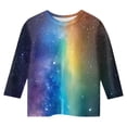 thumbnail image 3 of ZTKWD Shirts for Boys Girls Kids 3D Graphic T-Shirt Cool Crewneck 3/4 Sleeve Top Tees for Kids 6-16 Years, 3 of 3