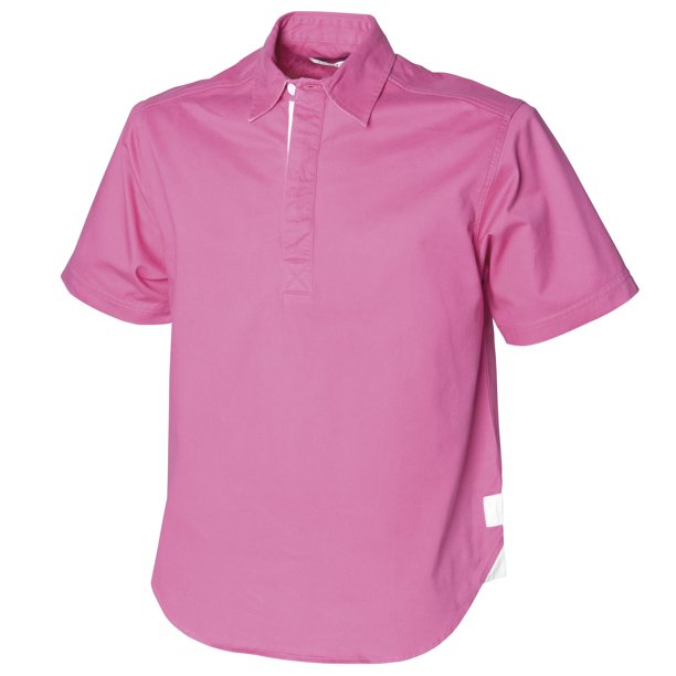 Front Row - Polo de manga corta ultra suave para hombre/caballero Modelo Drill (Rosa)