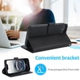 thumbnail image 6 of for iPhone 16e Case Detachable Magnetic Wallet Case with Card Holder, 2 in 1 PU Leather Flip Folio Case with Kickstand Wrist Strap Shockproof Protective Phone Case Cover for iPhone 16e, Black, 6 of 7