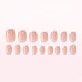 thumbnail image 4 of 32Pcs White French Tip Press on Nails Short Square Fake Nails Nude False Nails Press ons,Supremely Fit & Natural Stick on Nails in 16 Sizes with Glue for Women Girls Manicure style02 1 Fl Oz (Pack, 4 of 4