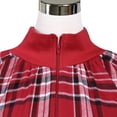 thumbnail image 7 of Metropolitan Womens Long Sleeve Flannel Nightgown Zippered Housecoats for Women - Red, Medium, 7 of 7